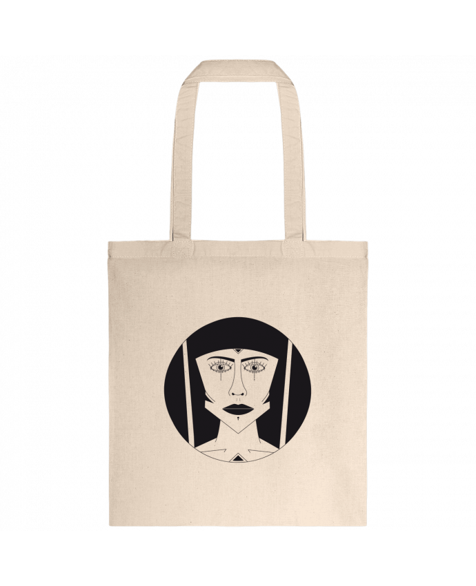 Tote-bag Visage géométrique par Ambrestr