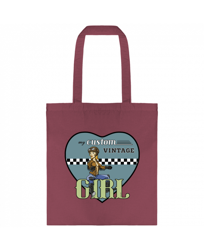 Bolsa de Tela de Algodón My custom vintage girl por 