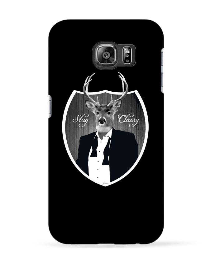 Case 3D Samsung Galaxy S6 Cerf Stay classy - justsayin