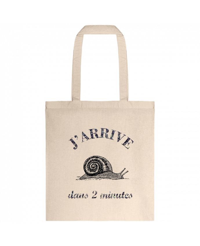 Tote-bag J'arrive dans 2 minutes par Promis