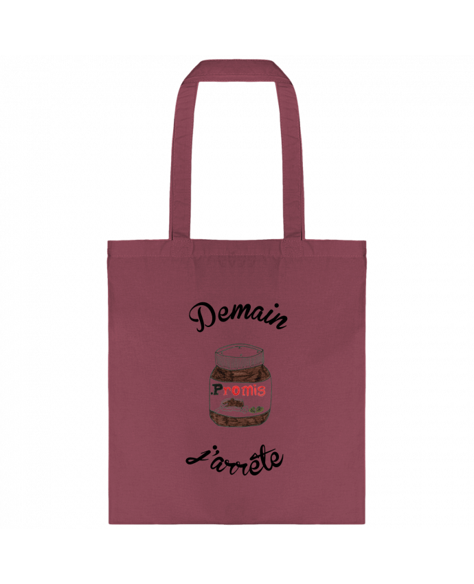 Tote-bag Demain j'arrête le Nutella par Promis