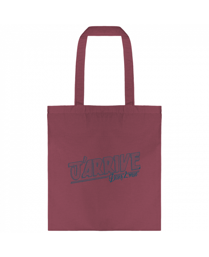 Tote-bag J'arrive dans 2 min par Promis