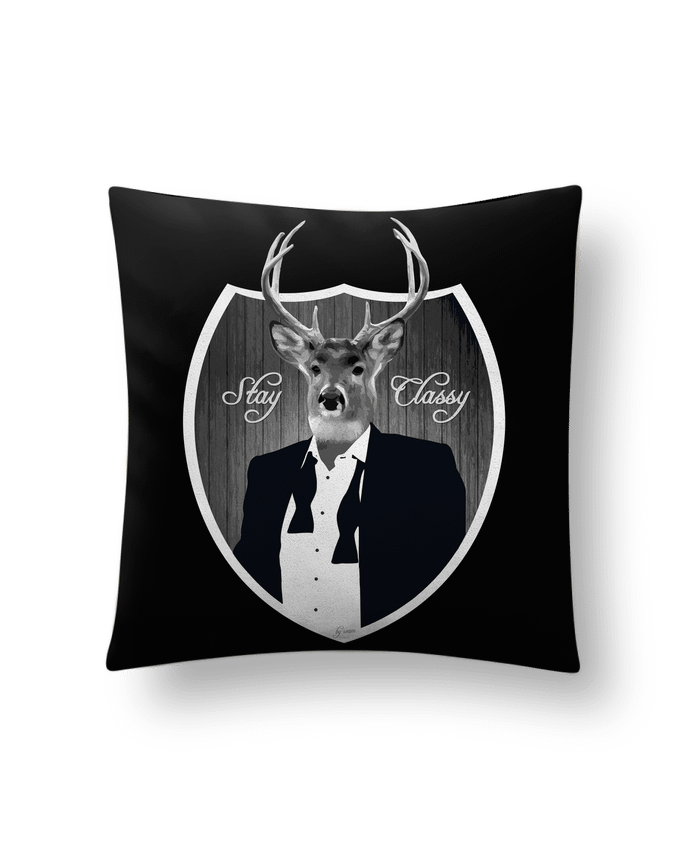 Coussin suédine Cerf Stay classy par justsayin