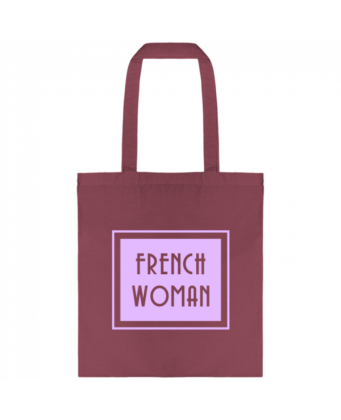 Tote Bag cotton French woman by tunetoo