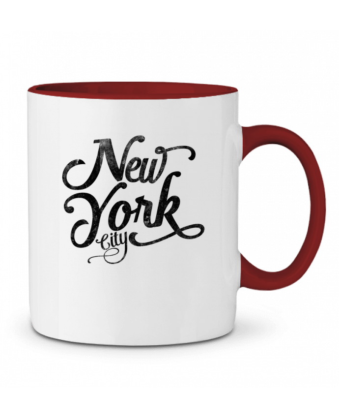 Two-tone Ceramic Mug New York City typographie justsayin