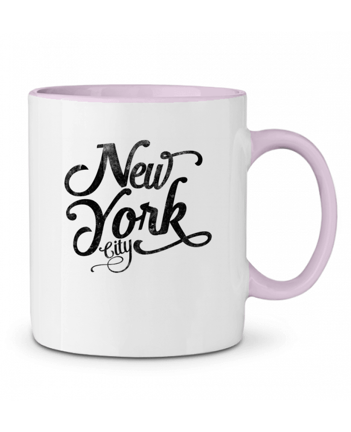 Taza Cerámica Bicolor New York City typographie justsayin