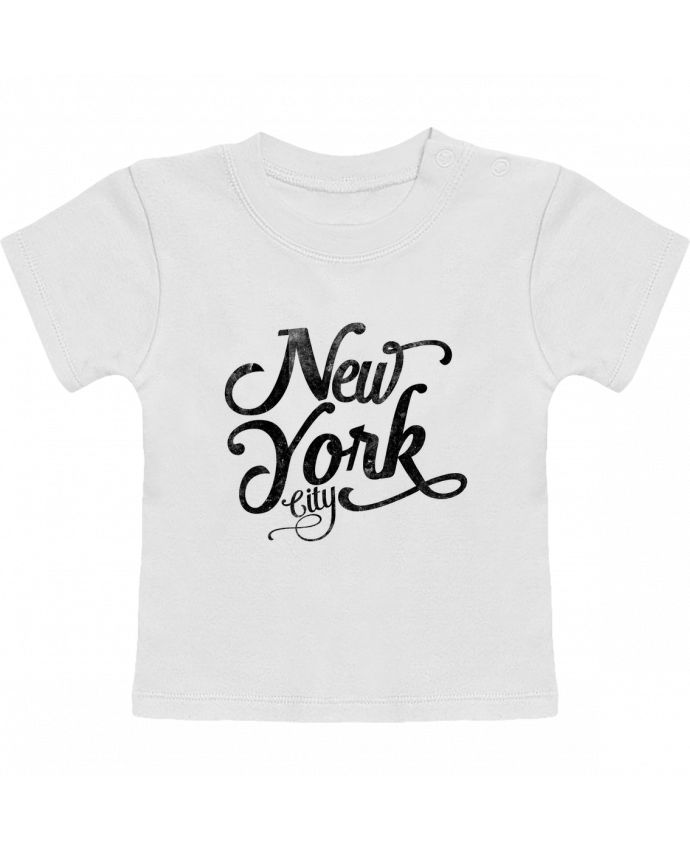 T-Shirt Baby Short Sleeve New York City typographie manches courtes du designer justsayin