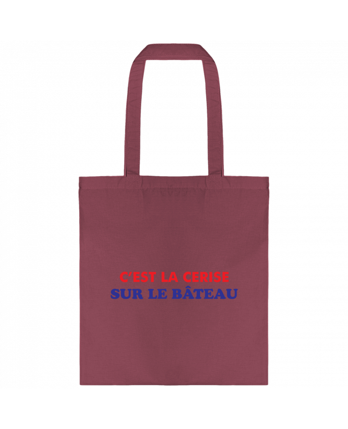 Tote-bag C'est la cerise sur le bâteau par tunetoo