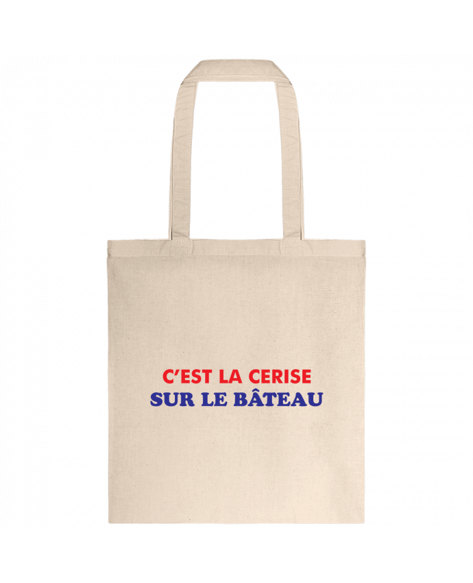 Tote-bag C'est la cerise sur le bâteau par tunetoo