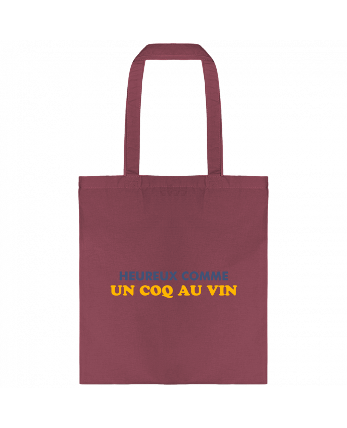 Tote-bag Heureux comme un coq au vin par tunetoo