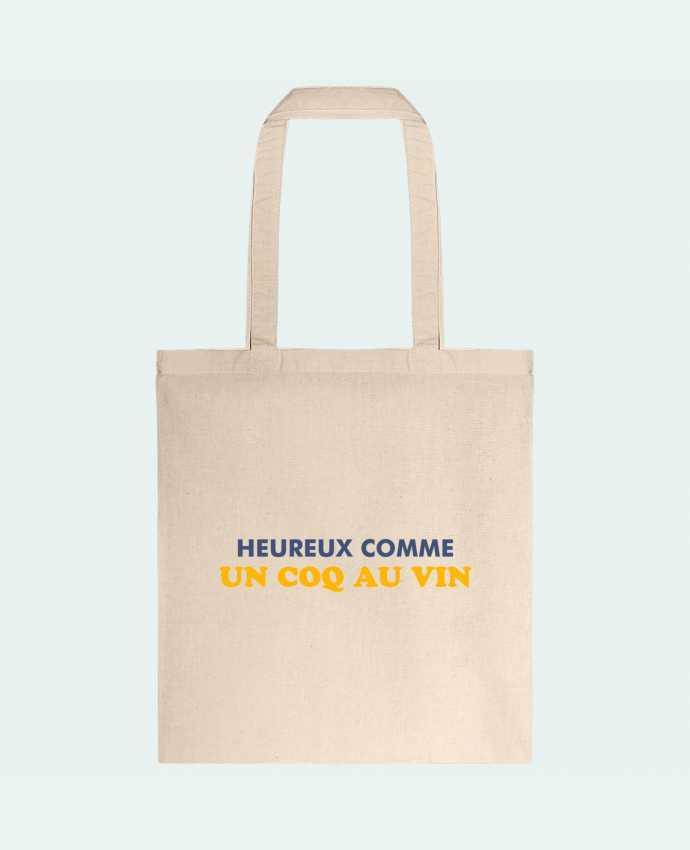 Tote-bag Heureux comme un coq au vin par tunetoo