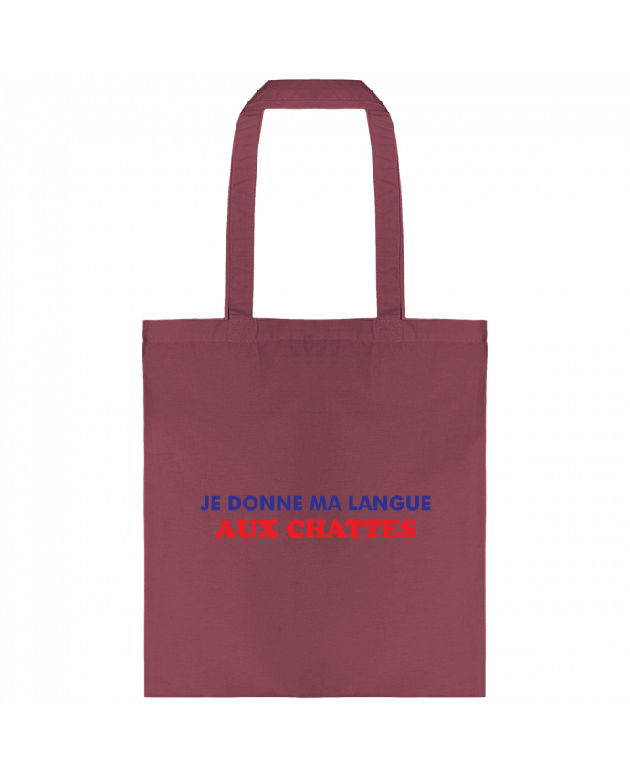 Tote-bag Je donne ma langue aux chattes par tunetoo