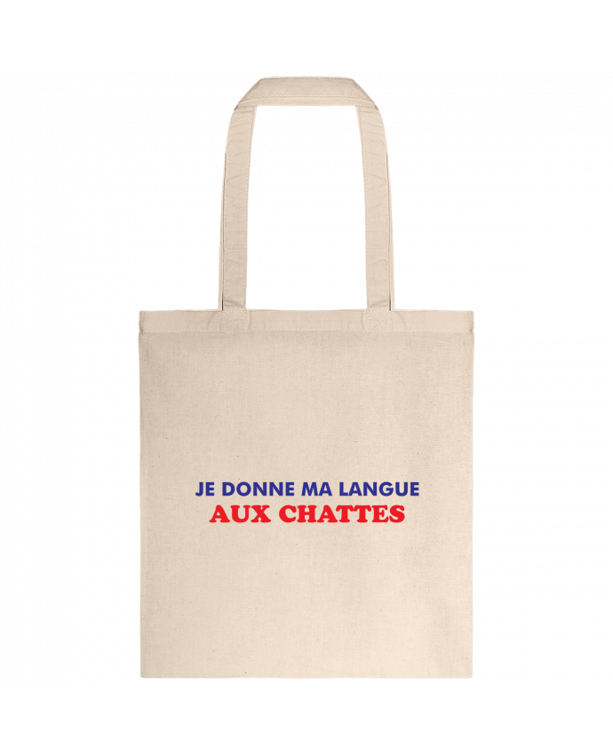 Tote-bag Je donne ma langue aux chattes par tunetoo