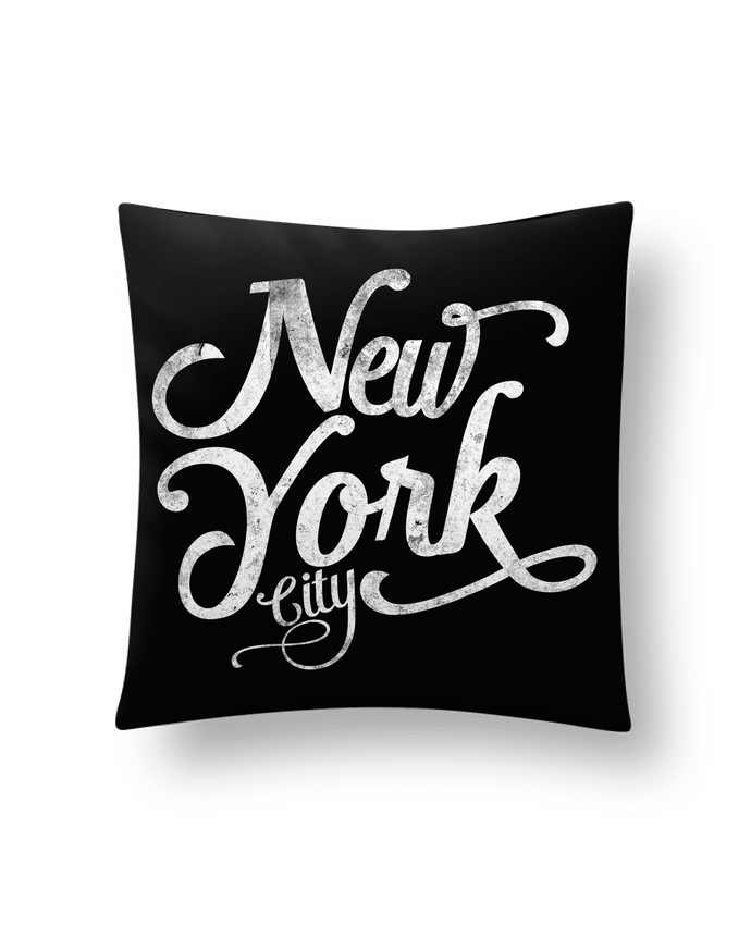 Cushion synthetic soft 45 x 45 cm New York City typographie by justsayin