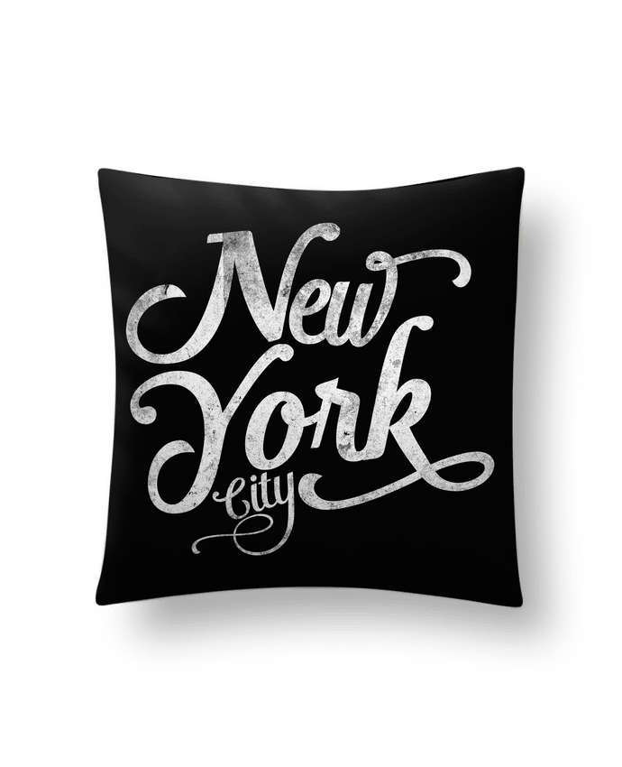 Coussin suédine New York City typographie par justsayin