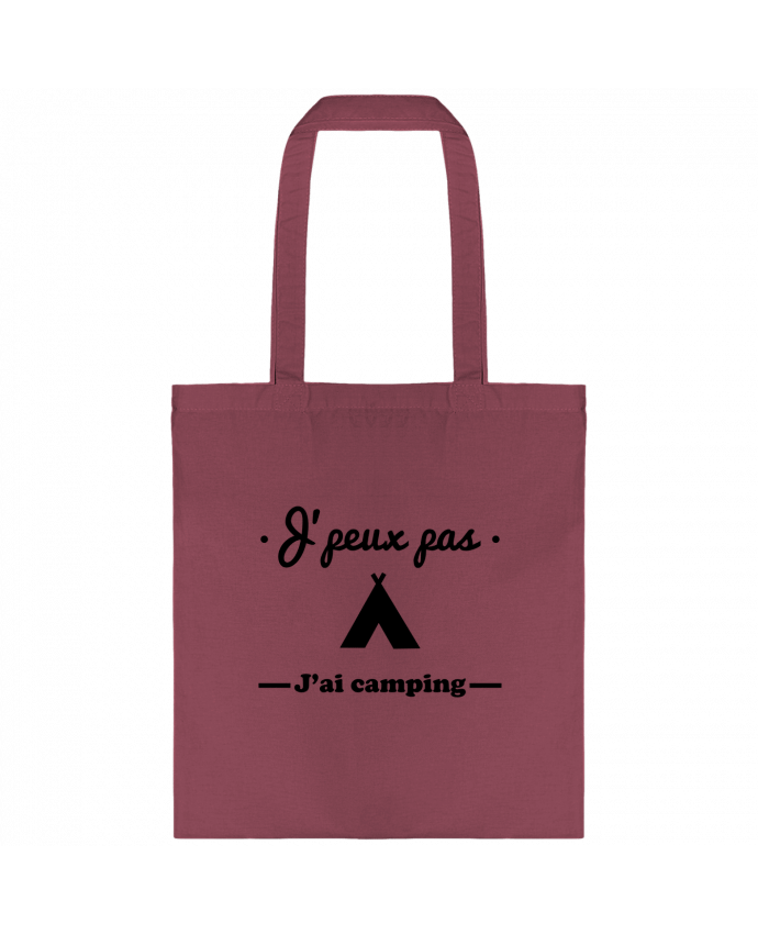 Tote-bag J'peux pas j'ai camping par Benichan