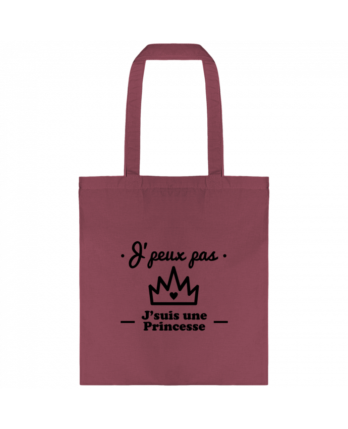 Tote-bag J'peux pas j'suis une princesse, humour, citations, drôle par Benichan