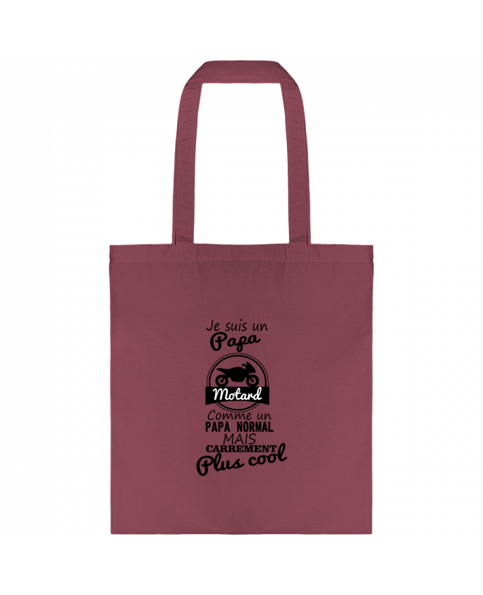 Tote-bag Papa motard, cadeau père, fête des pères, moto par Benichan