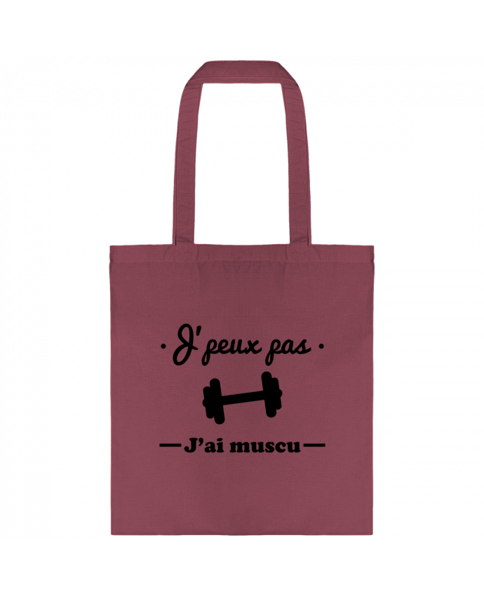 Tote-bag J'peux pas j'ai muscu, musculation par Benichan