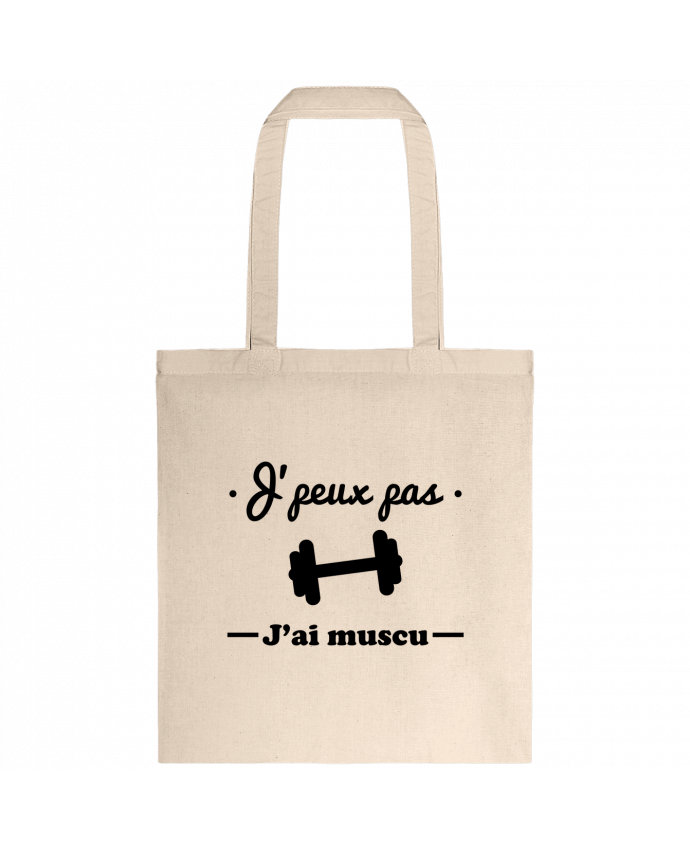 Tote-bag J'peux pas j'ai muscu, musculation par Benichan