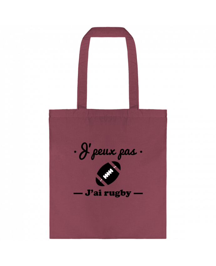 Tote-bag J'peux pas j'ai rugby par Benichan