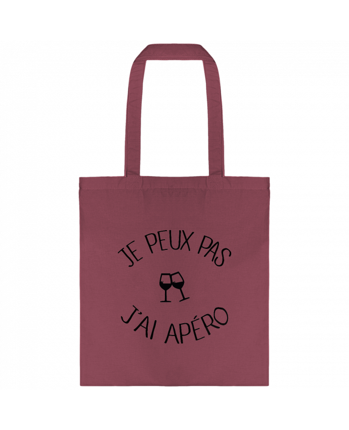 Bolsa de Tela de Algodón Je peux pas j'ai apéro por Freeyourshirt.com