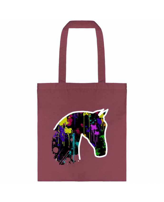 Tote-bag Cheval noir avec éclaboussures par Tasca
