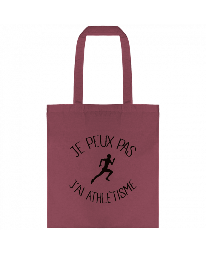 Tote-bag Je peux pas j'ai Athlétisme par Freeyourshirt.com