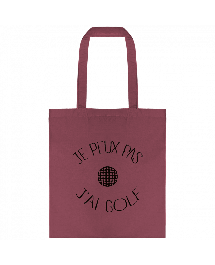 Tote-bag Je peux pas j'ai golf par Freeyourshirt.com