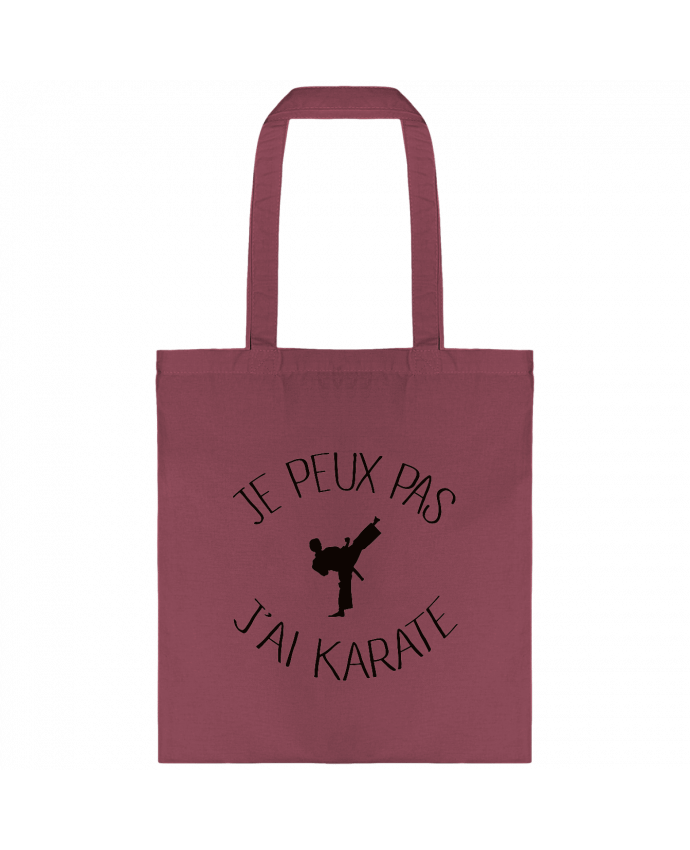 Tote-bag Je peux pas j'ai karaté par Freeyourshirt.com