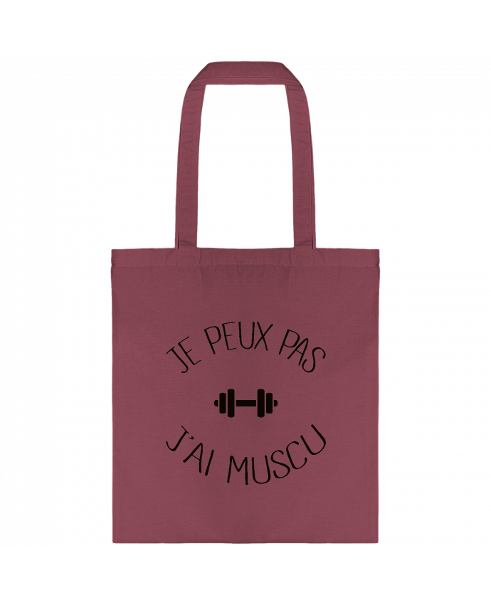 Tote-bag Je peux pas j'ai Muscu par Freeyourshirt.com