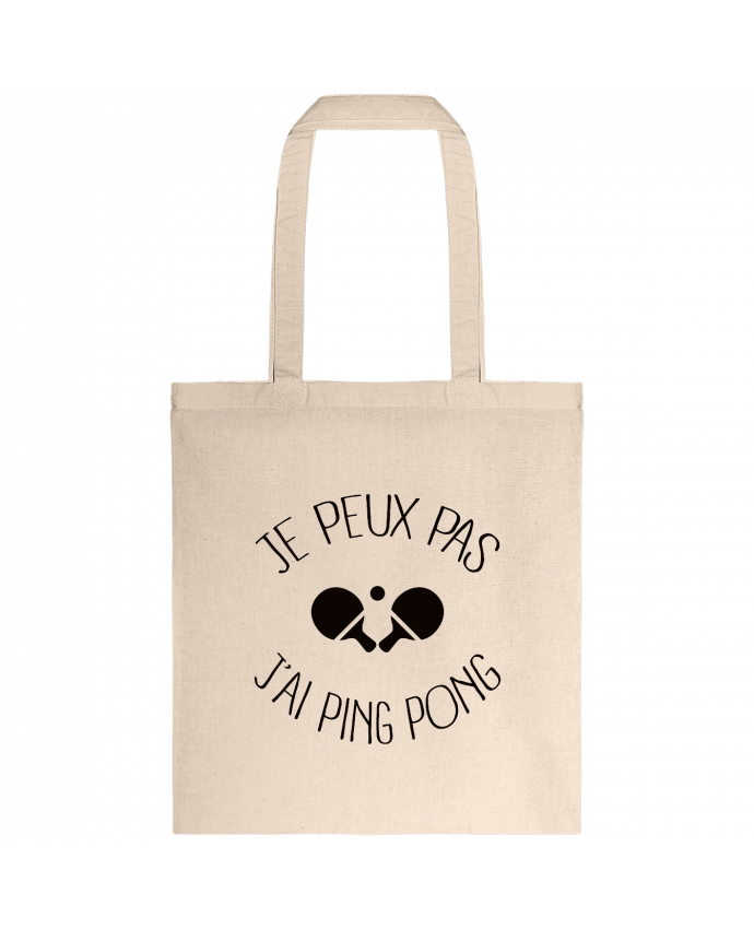 Tote-bag je peux pas j'ai Ping Pong par Freeyourshirt.com