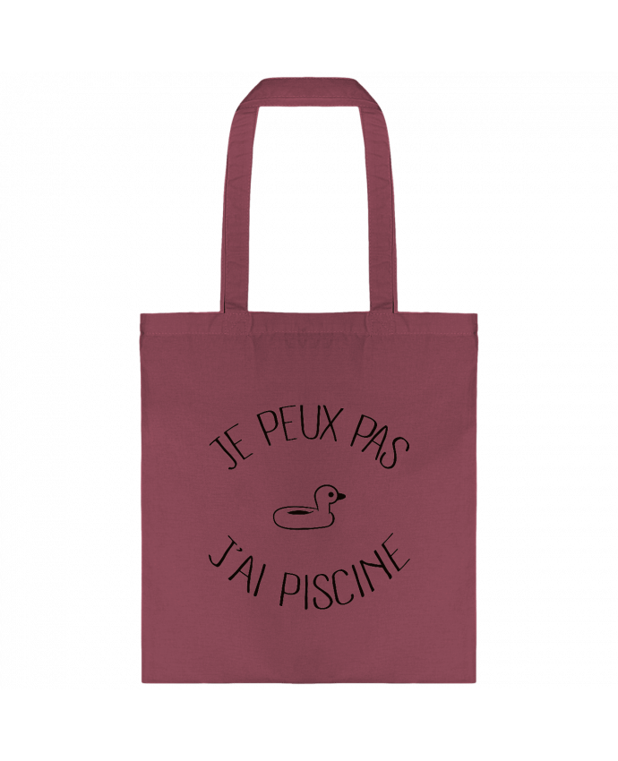 Tote-bag Je peux pas j'ai piscine par Freeyourshirt.com