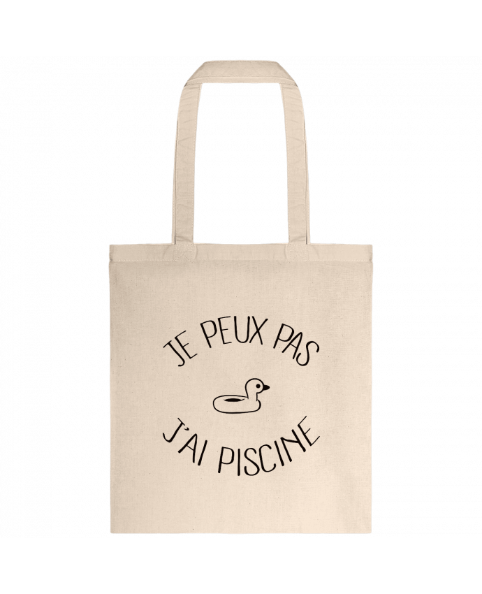 Tote-bag Je peux pas j'ai piscine par Freeyourshirt.com