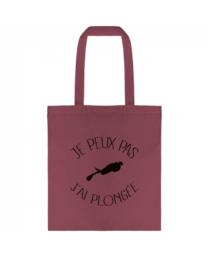 Tote-bag Je peux pas j'ai plongée par Freeyourshirt.com