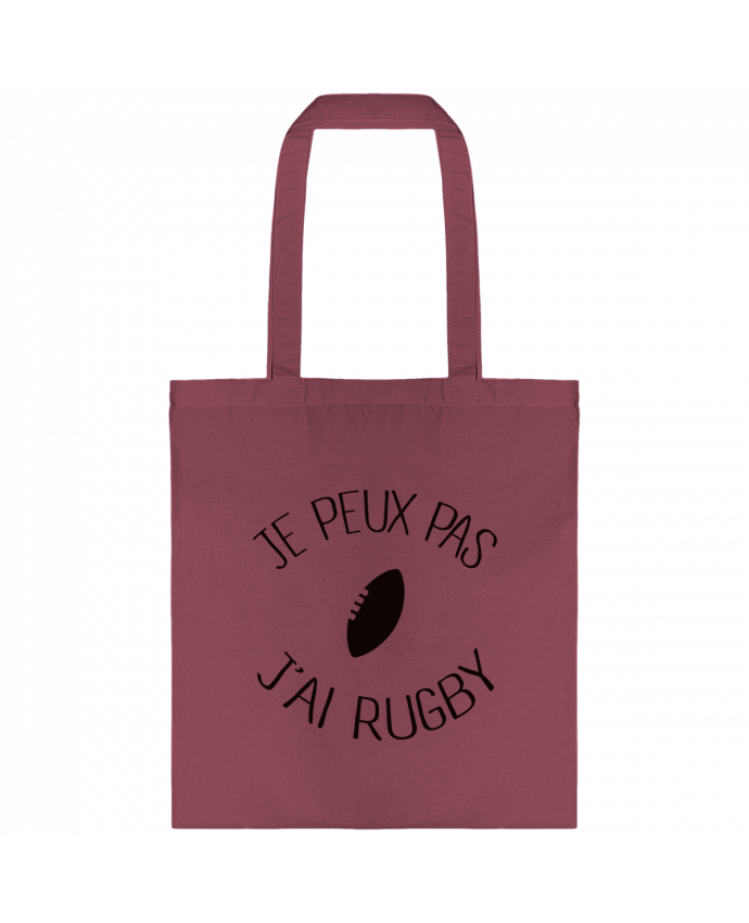 Tote-bag Je peux pas j'ai rugby par Freeyourshirt.com