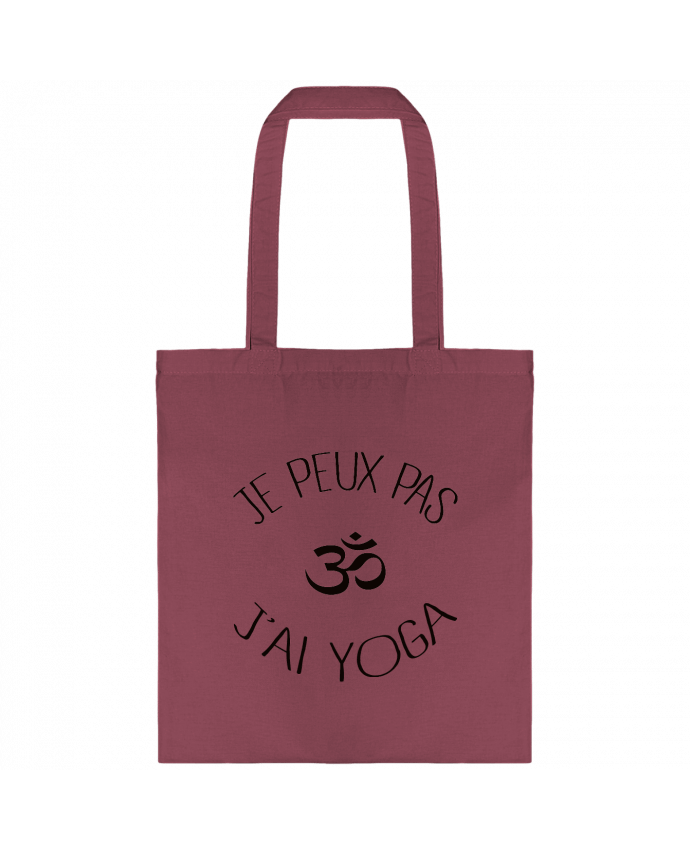 Tote-bag Je peux pas j'ai Yoga par Freeyourshirt.com