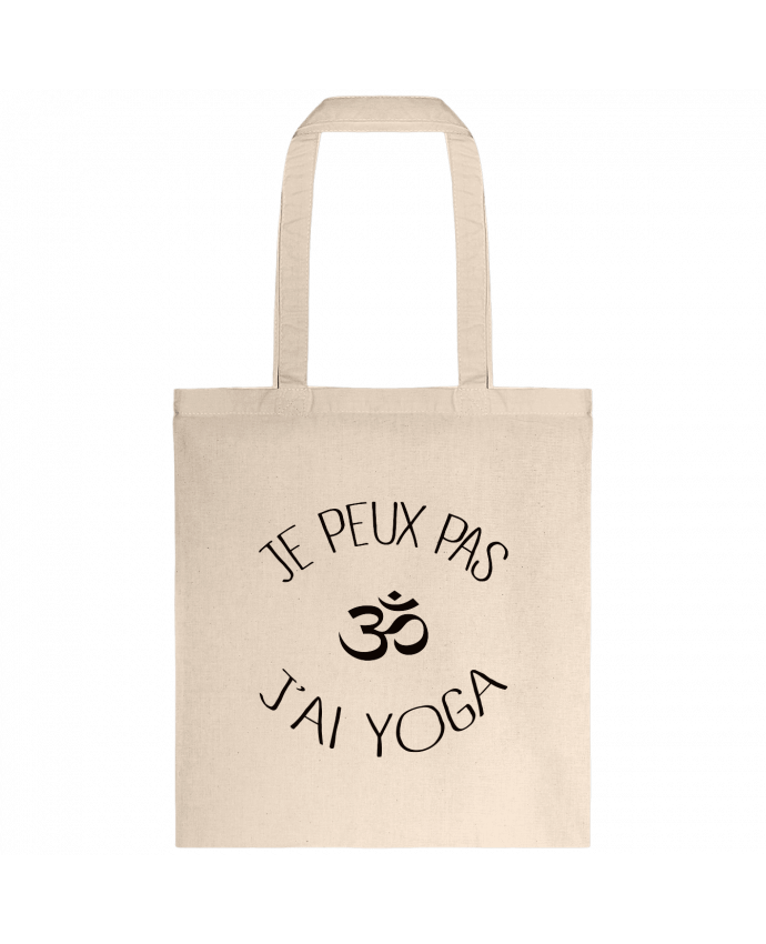 Tote-bag Je peux pas j'ai Yoga par Freeyourshirt.com