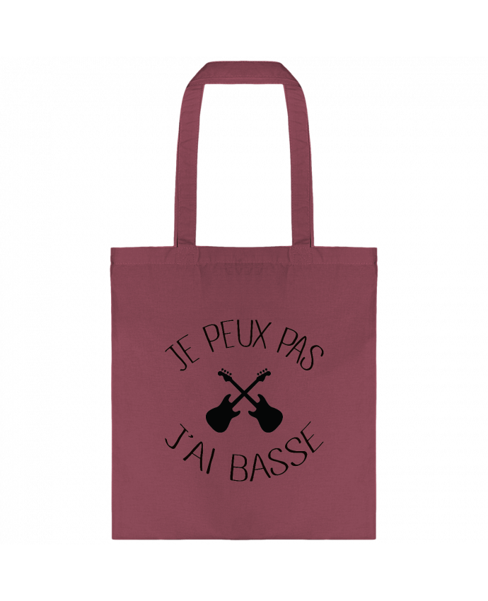 Tote Bag cotton Je peux pas j'ai Basse by Freeyourshirt.com