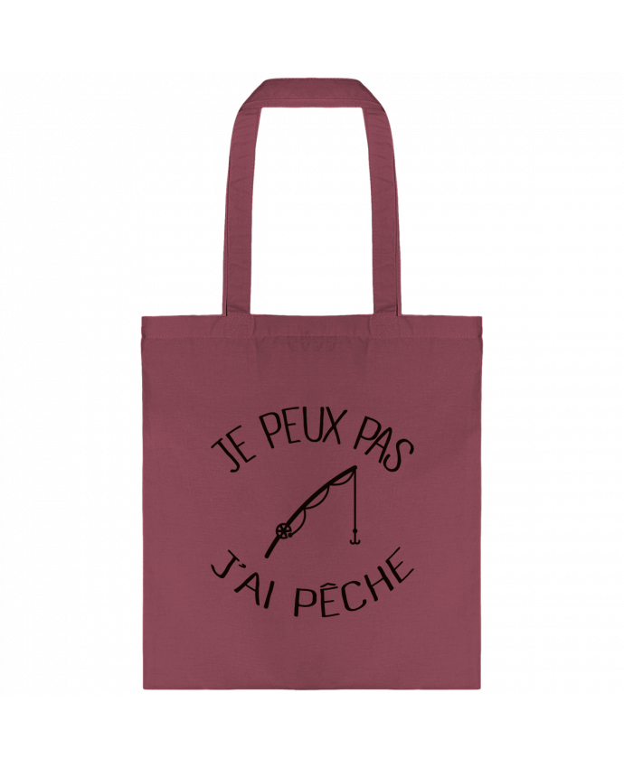 Tote-bag Je peux pas j'ai pêche par Freeyourshirt.com