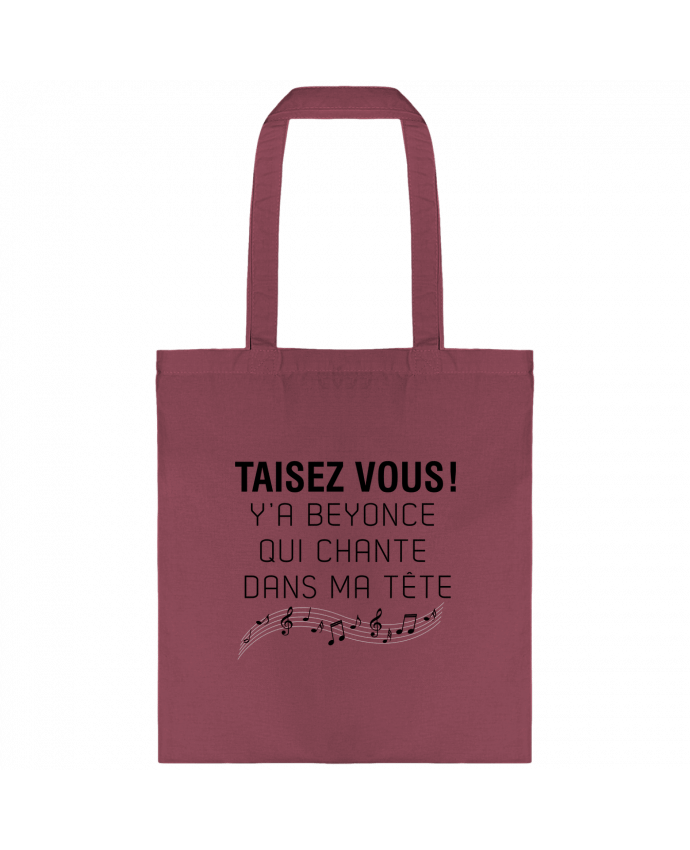Tote-bag Y'a Beyonce qui chante dans ma tête par tunetoo