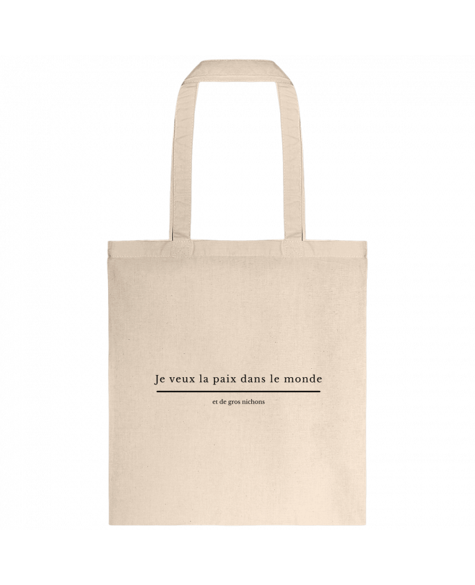 Tote-bag Paix dans le monde et de gros nichons par tunetoo