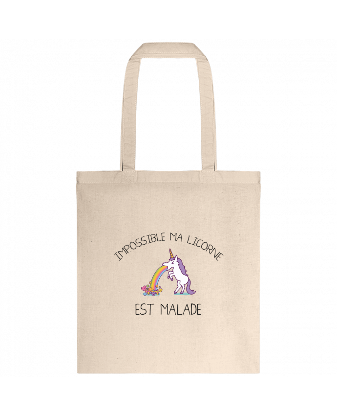 Tote-bag Impossible ma licorne est malade ! par tunetoo