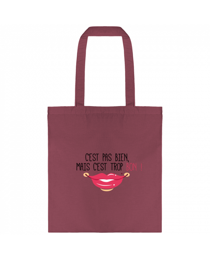 Bolsa de Tela de Algodón C'est pas bien, mais c'est trop bon ! por tunetoo
