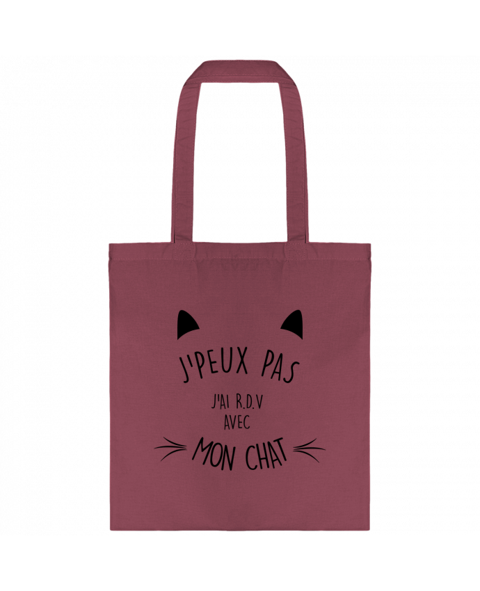 Tote-bag J'peux pas j'ai R.D.V avec mon chat par La boutique de Laura