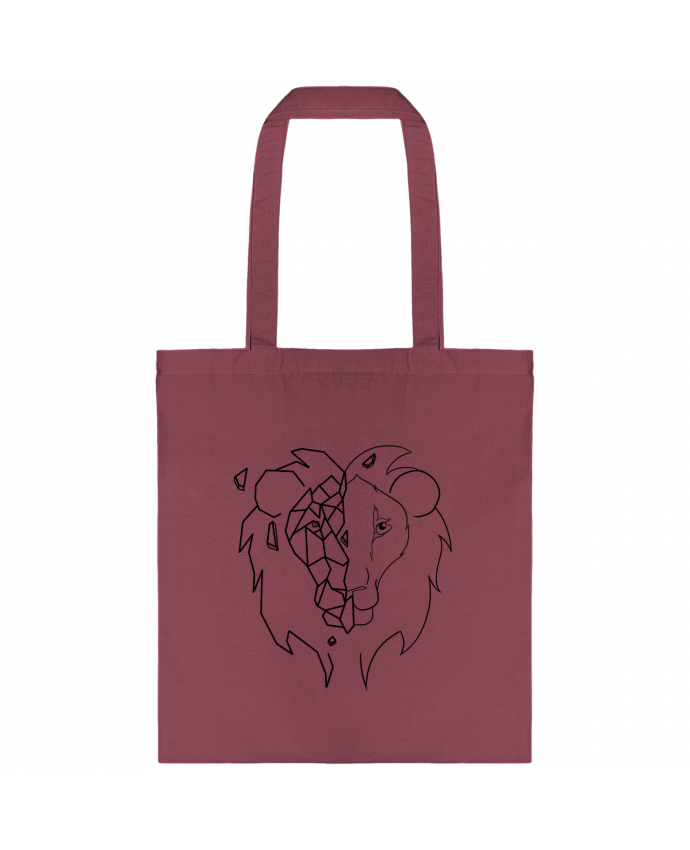 Tote-bag Tete de lion stylisée par Tasca