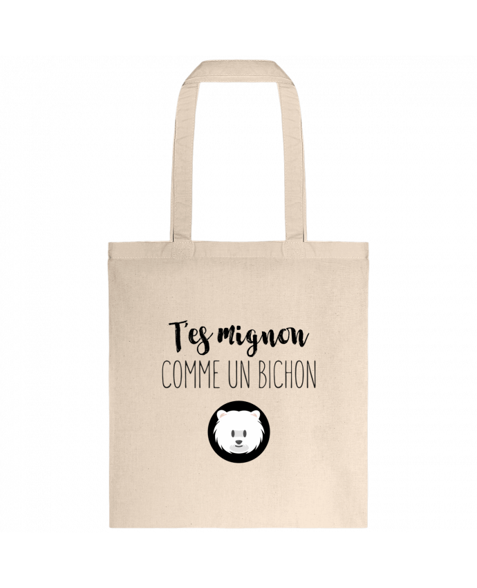 Tote-bag T'es mignon comme un bichon par tunetoo