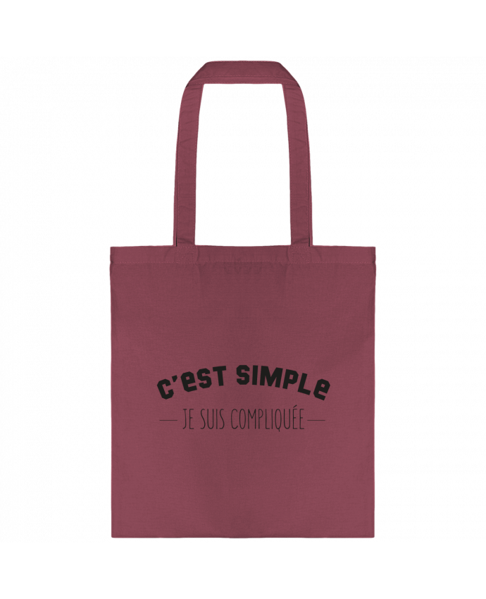 Tote-bag C'est simple, je suis compliquée par tunetoo