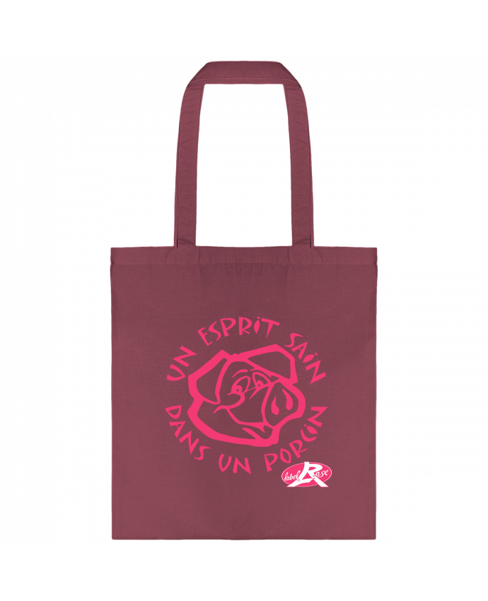 Tote-bag un esprit sain dans un  porcin par LabelRose