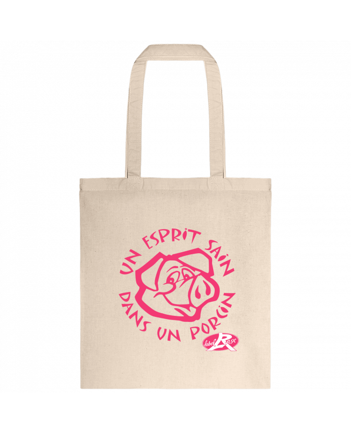 Tote-bag un esprit sain dans un  porcin par LabelRose